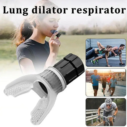 Sports Breathing Trainer Portable Lung Capacity Abdominal Breathing Trainer with Adjustable Intensity Knob Improve Strength